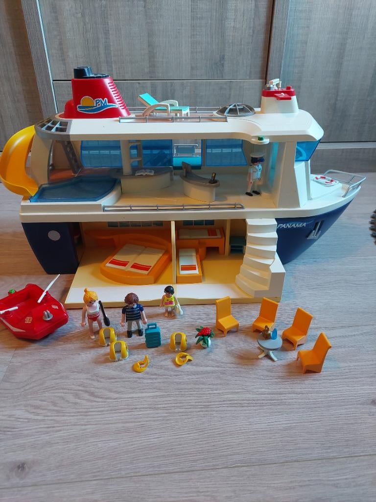 Playmobil cruiseschip / boot, Kinderen en Baby's, Speelgoed | Playmobil, Ophalen, Gebruikt, Complete set