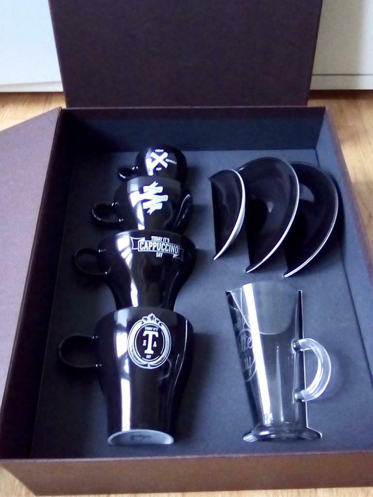Coffret de tasses, verre et sous-tasses, Enlèvement ou Envoi, Neuf, Verre, Tasse(s) et/ou soucoupe(s)