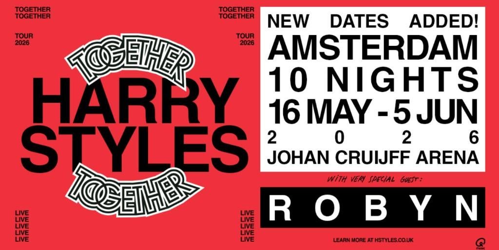 Harry Styles Amsterdam kostprijs, Twee personen, Mei