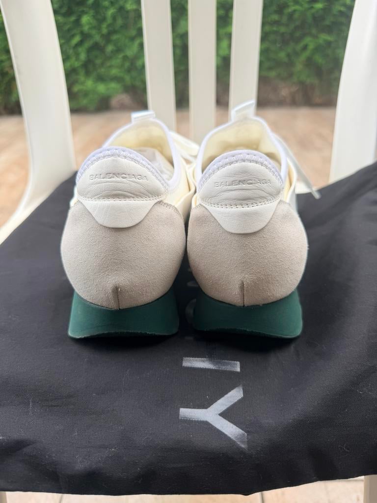 Balenciaga Race Runner - Blanc & Vert Émeraude, Animaux & Accessoires, Enlèvement ou Envoi, Comme neuf
