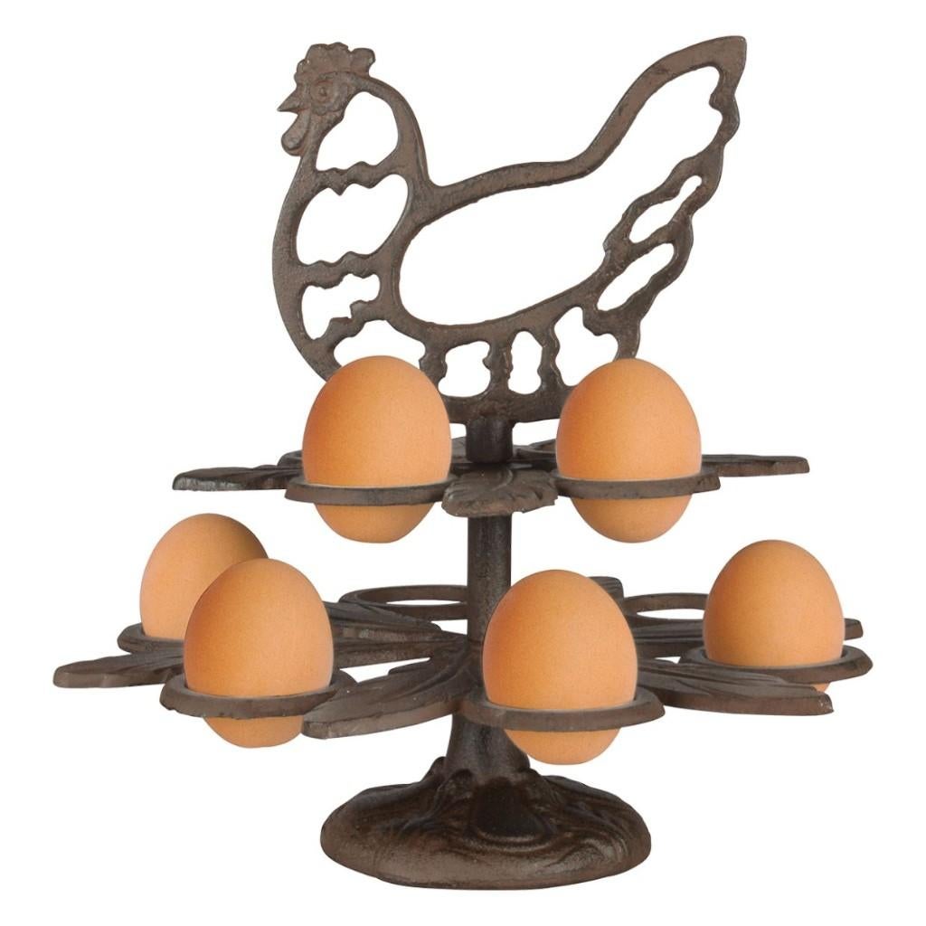 Esschert Design Gietijzeren eierrek met kip Nieuw!, Ophalen of Verzenden