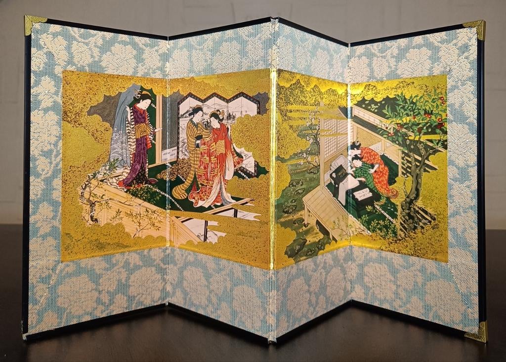 Japans miniatuur kamerscherm/paravent., Antiek en Kunst, Ophalen of Verzenden