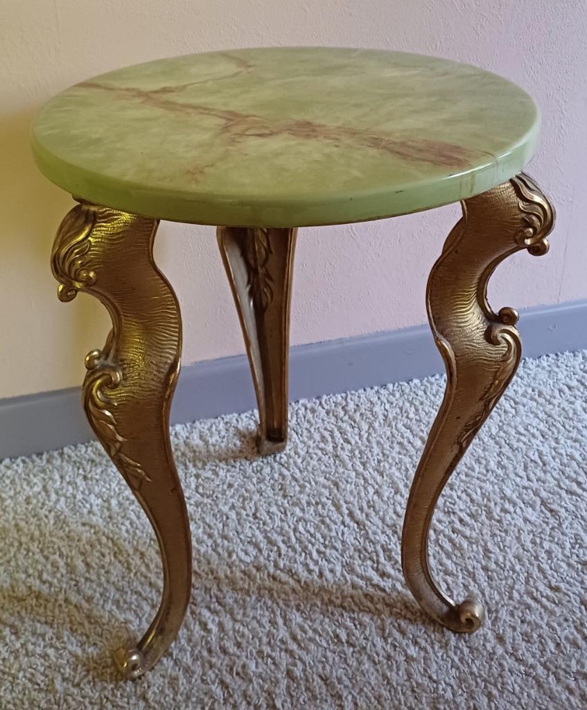 Vintage, onyx bijzettafel, Antiek en Kunst, Ophalen