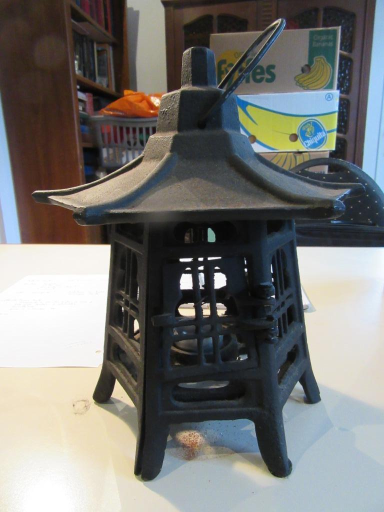 Japanse gietijzeren lantaarn Tsuri-Doro, Antiek en Kunst, Ophalen of Verzenden