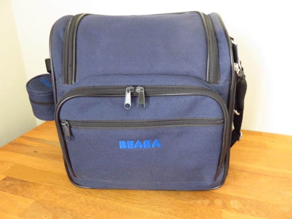 Beaba baby verzorgingstas/koeltas donkerblauw ALS NIEUW, Kinderen en Baby's, Babymode-accessoires, Gebruikt, Ophalen of Verzenden
