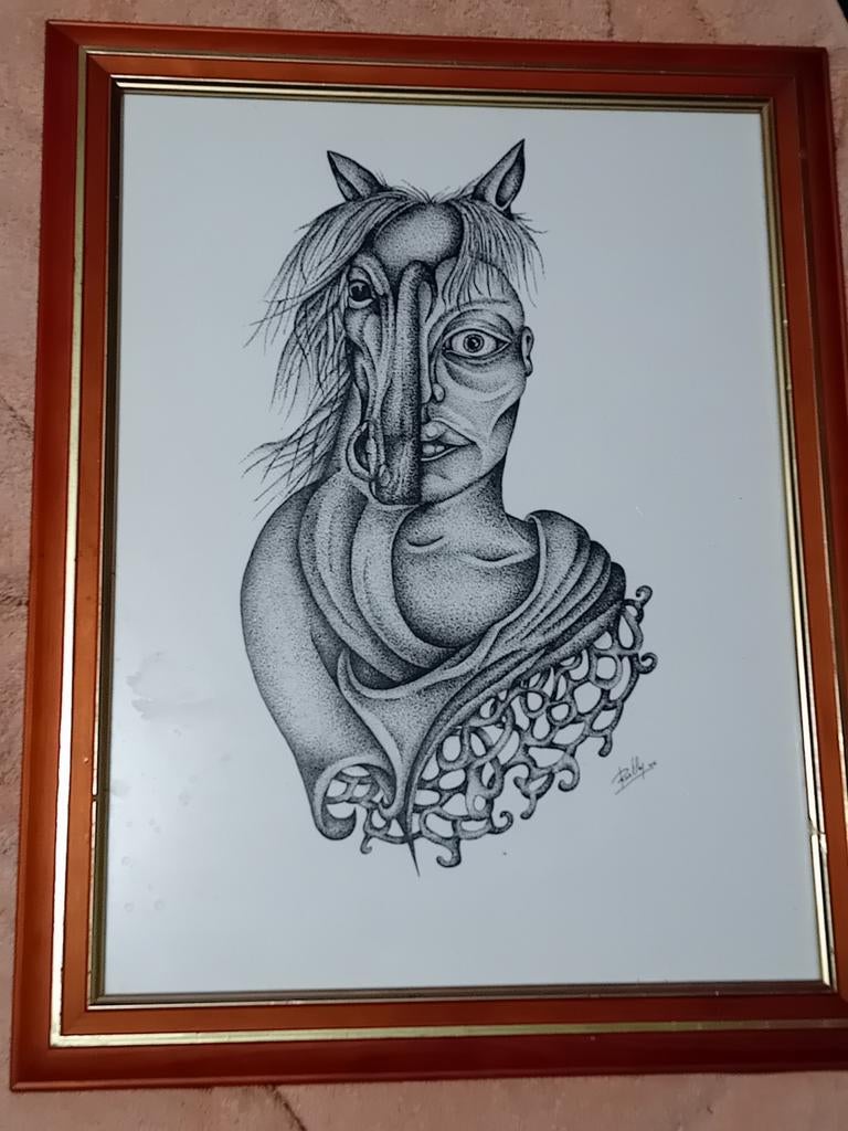 Dessin à l'encre de chine hybride, Enlèvement ou Envoi