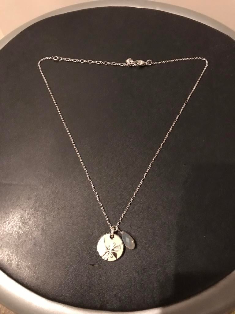 Te koop ketting “Swarovski”, Overige materialen, Ophalen of Verzenden, Zo goed als nieuw, Zilver
