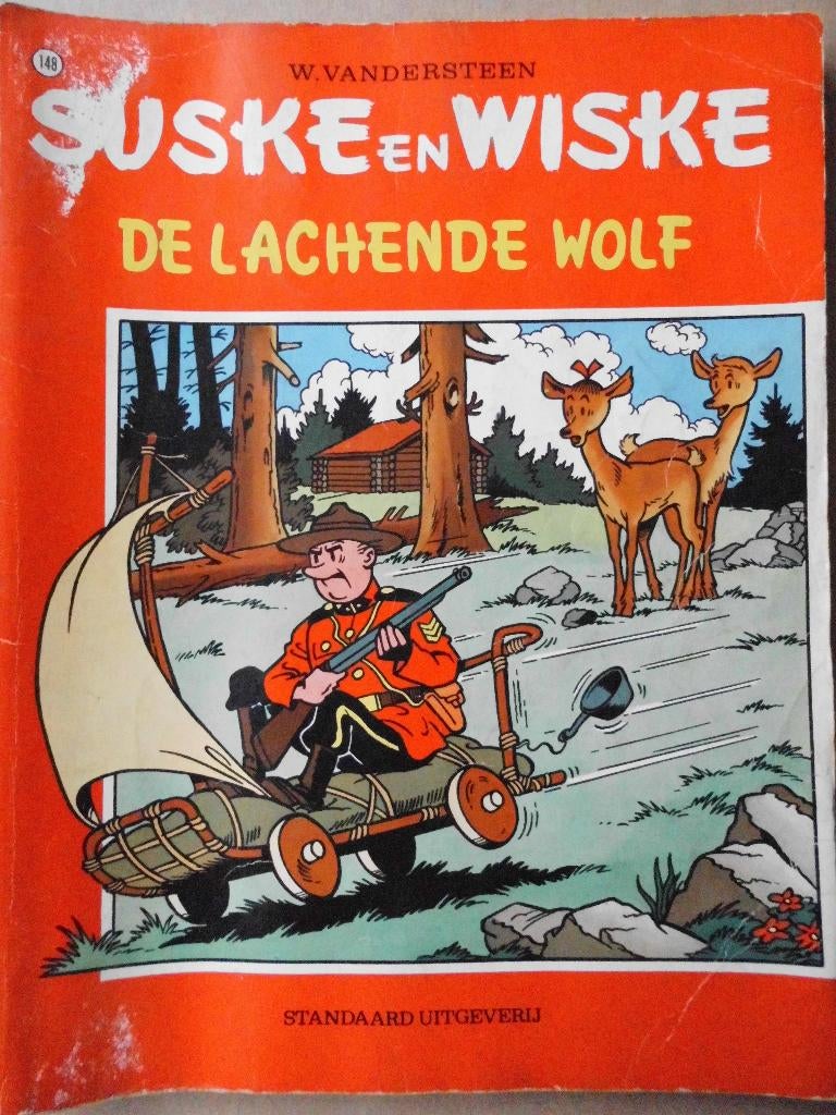 Suske en Wiske - De lachende wolf, Boeken, Gelezen, Willy Vandersteen, Eén stripboek, Ophalen of Verzenden