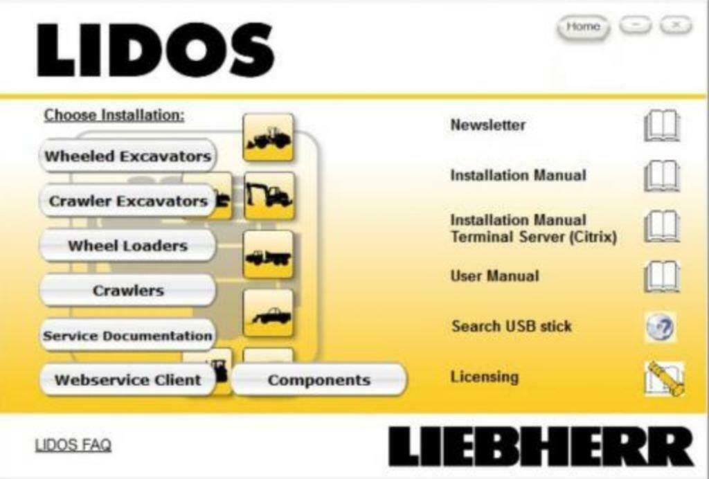 Liebherr Lidos 2018 Alle onderdelen en service Complete voll, Verzenden