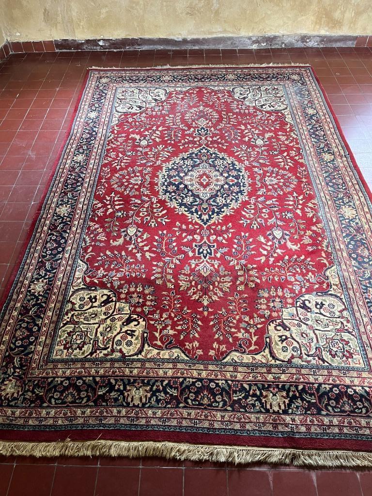 Groot oosters wollen (?) tapijt, 200 cm ou plus, 150 à 200 cm, Rouge, Enlèvement