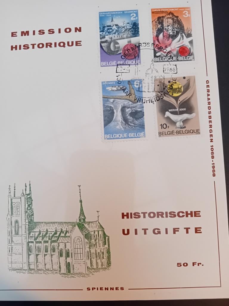 Lot herdenkingskaarten over Geraardsbergen lot 497B, Postzegels en Munten, Postzegels | Europa | België, Ophalen of Verzenden