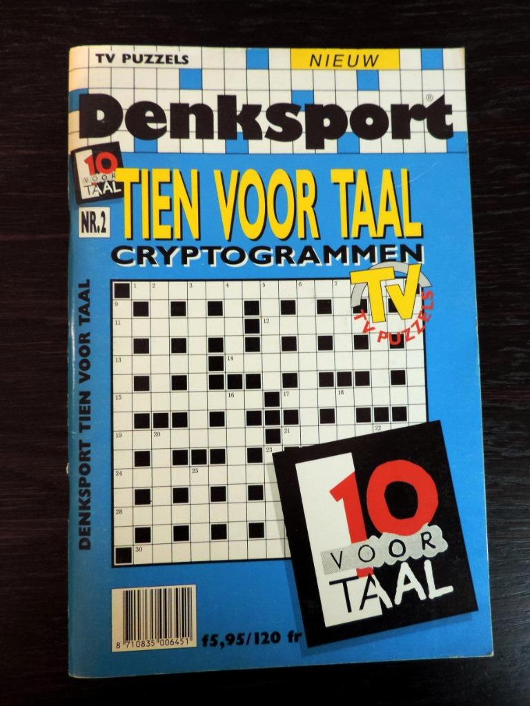 Denksport cryptogrammen, Ophalen of Verzenden, Nieuw, Puzzelboek