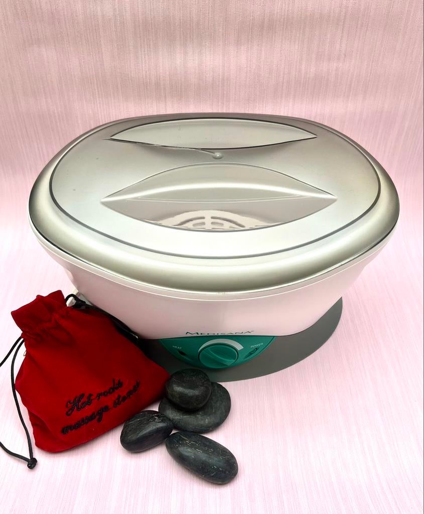 Medisana Hot Stones verwarmer + set Hot Stones, Ophalen of Verzenden, Zo goed als nieuw