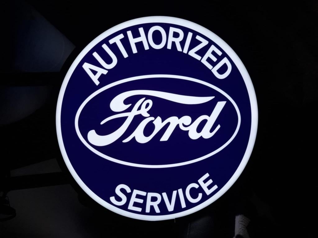 Ford service garage reclame decoratie wand lamp showroom USA, Enlèvement ou Envoi, Neuf, Table lumineuse ou lampe (néon)