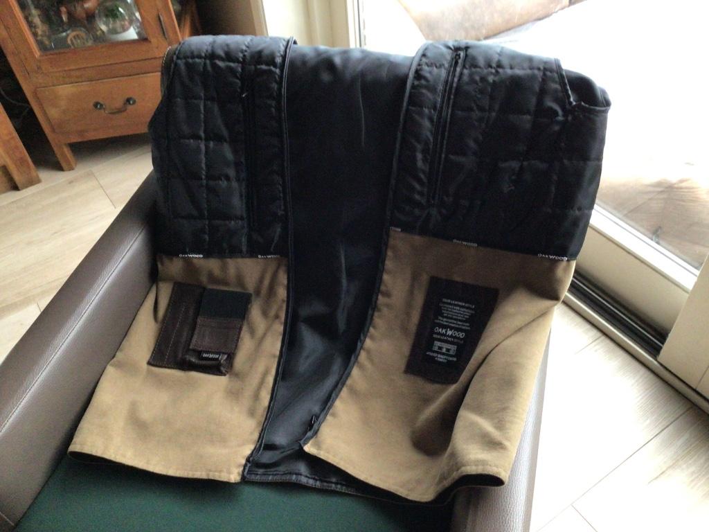 Binnenvest jas oakwood meduim, Ophalen of Verzenden, Heren, Jas | textiel, Oakwood