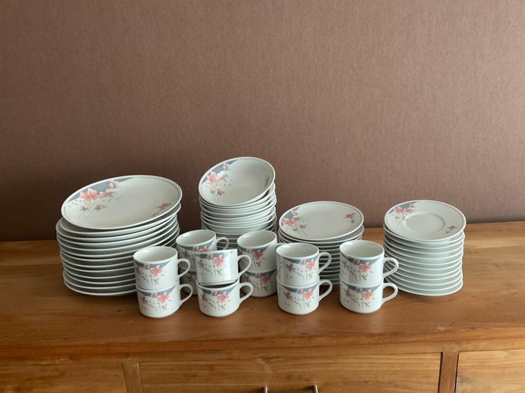 12 delig servies, Ophalen
