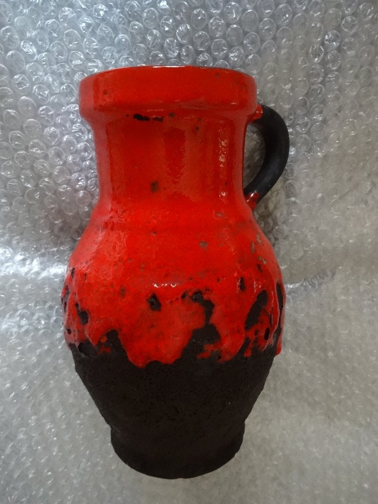 vintage Carstens West Germany Fat Lava vaas, Antiek en Kunst, Ophalen of Verzenden