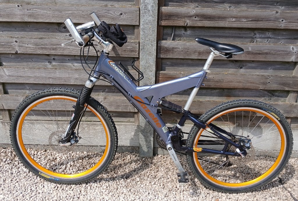 Gazelle Ultimate FS MTB Full Suspension retro "Y-frame", Ophalen, Gebruikt, Meer dan 20 versnellingen, Schijfrem