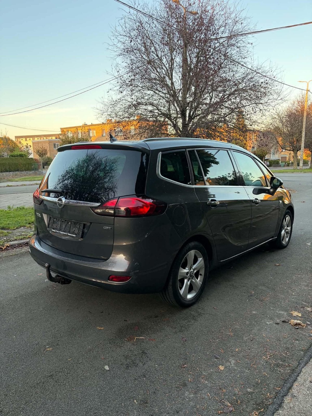 Opel Zafira dièsel 7 places prete à immatriculer, Auto's, Euro 5, Zwart, Leder, Bedrijf