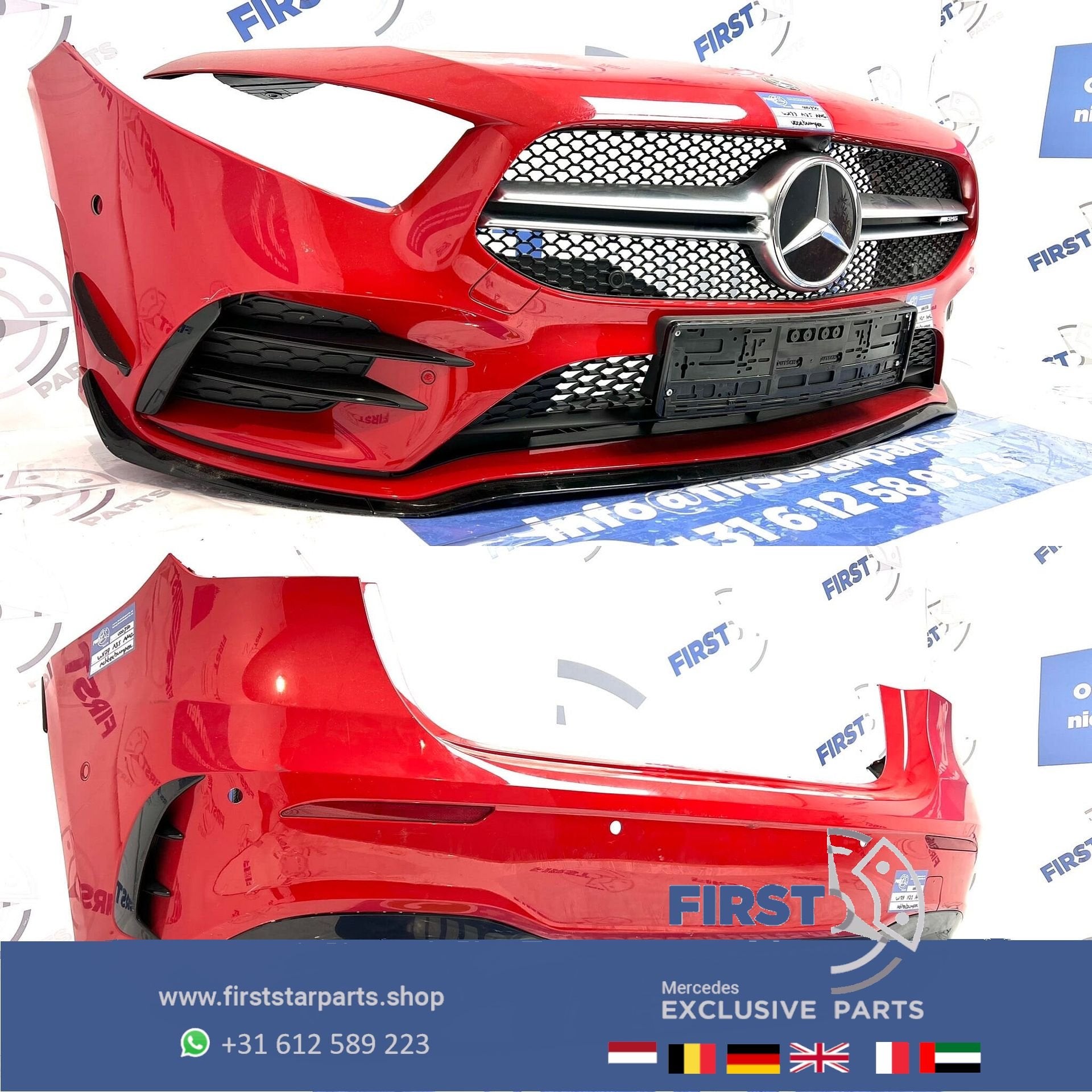W177 A KLASSE A35 PERFORMANCE AERO PAKKET ROOD origineel Mer, Auto-onderdelen, Gebruikt, -, Ophalen of Verzenden, Bumper