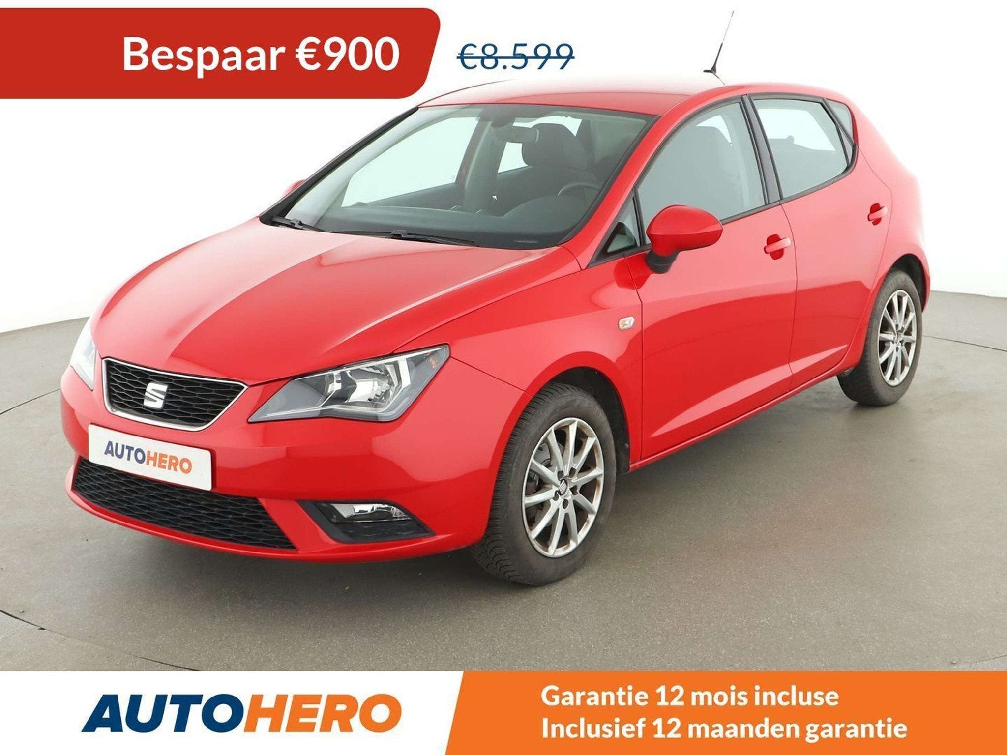 SEAT Ibiza 1.0 TSI Style (année de construction 2016), Autos, Rouge, 1095 kg, Boîte manuelle, 5 portes