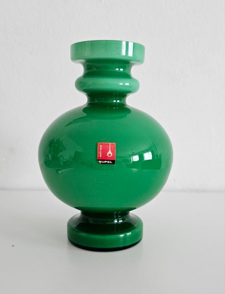 Vintage vaas van Booms glas (Hullabaloo), Ophalen of Verzenden