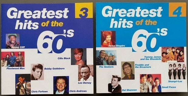 2 dubbel CD's : "Greatest Hits of the 60's"., Cd's en Dvd's, Cd's | Verzamelalbums, Zo goed als nieuw, Ophalen of Verzenden