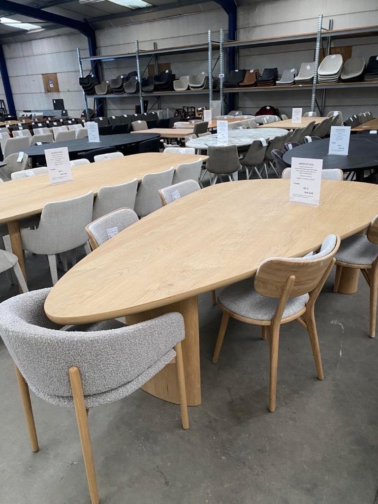 Eettafel Amato Ellipso  Amato blad in eik 260 x 145 x 76 cm, Huis en Inrichting, Ophalen, Nieuw, Eikenhout, Japandi
