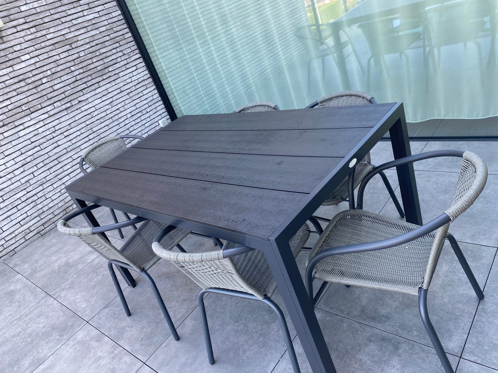 Table de jardin avec chaises, Enlèvement, Neuf, Salons de jardin