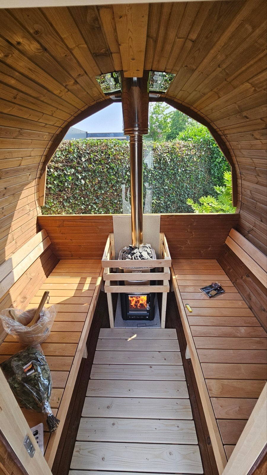 Livraison et installation gratuites d'un sauna en baril de 2, Enlèvement ou Envoi