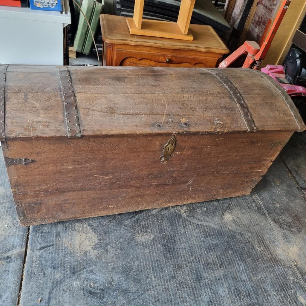 Grote houten koffer te koop, Ophalen of Verzenden