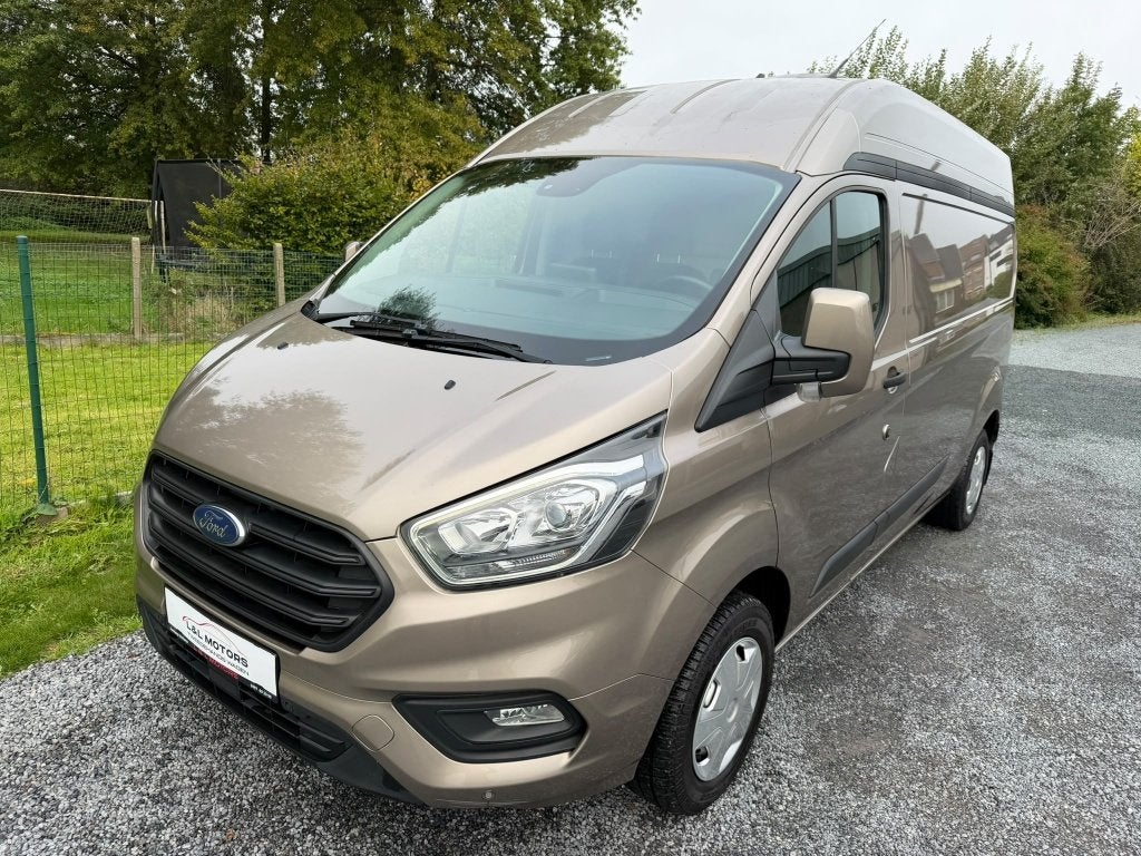 Ford Transit Custom 2.0d 130pk L2H3*Carplay Cruise Pdc Euro6, Auto's, Voorwielaandrijving, Stof, 1995 cc, Euro 6
