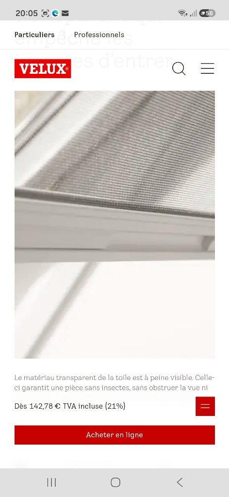 Mousticaires Velux, Maison & Meubles, Enlèvement, Neuf