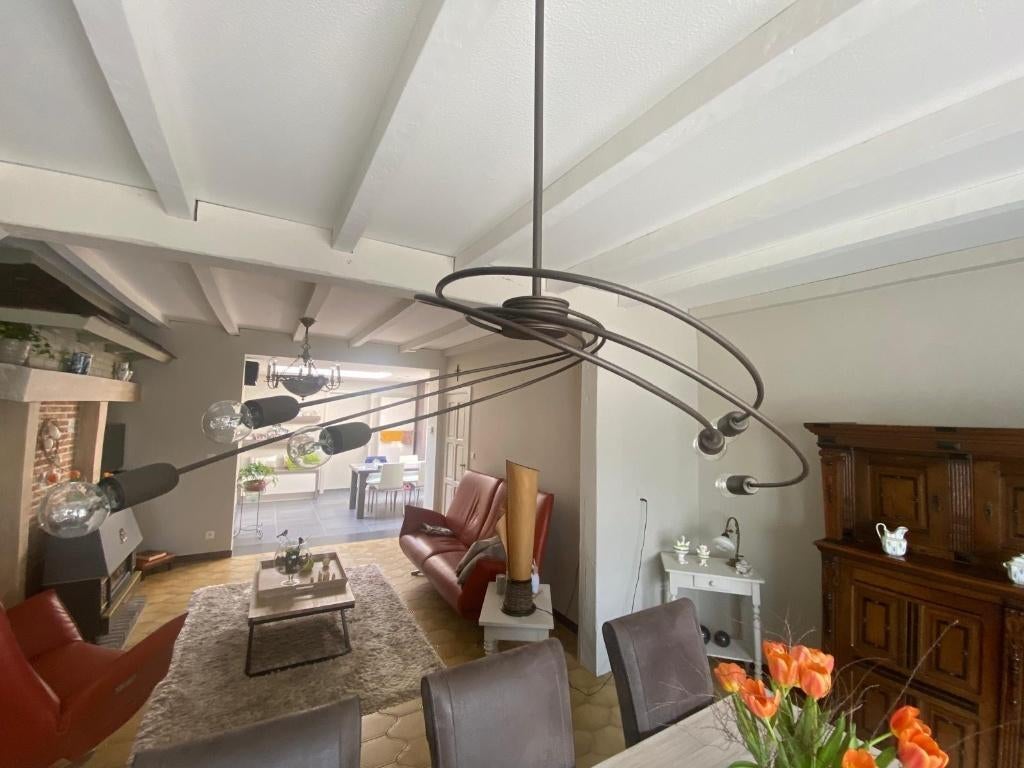 Moderne hanglamp, Huis en Inrichting, Ophalen, Zo goed als nieuw, Modern, 50 tot 75 cm