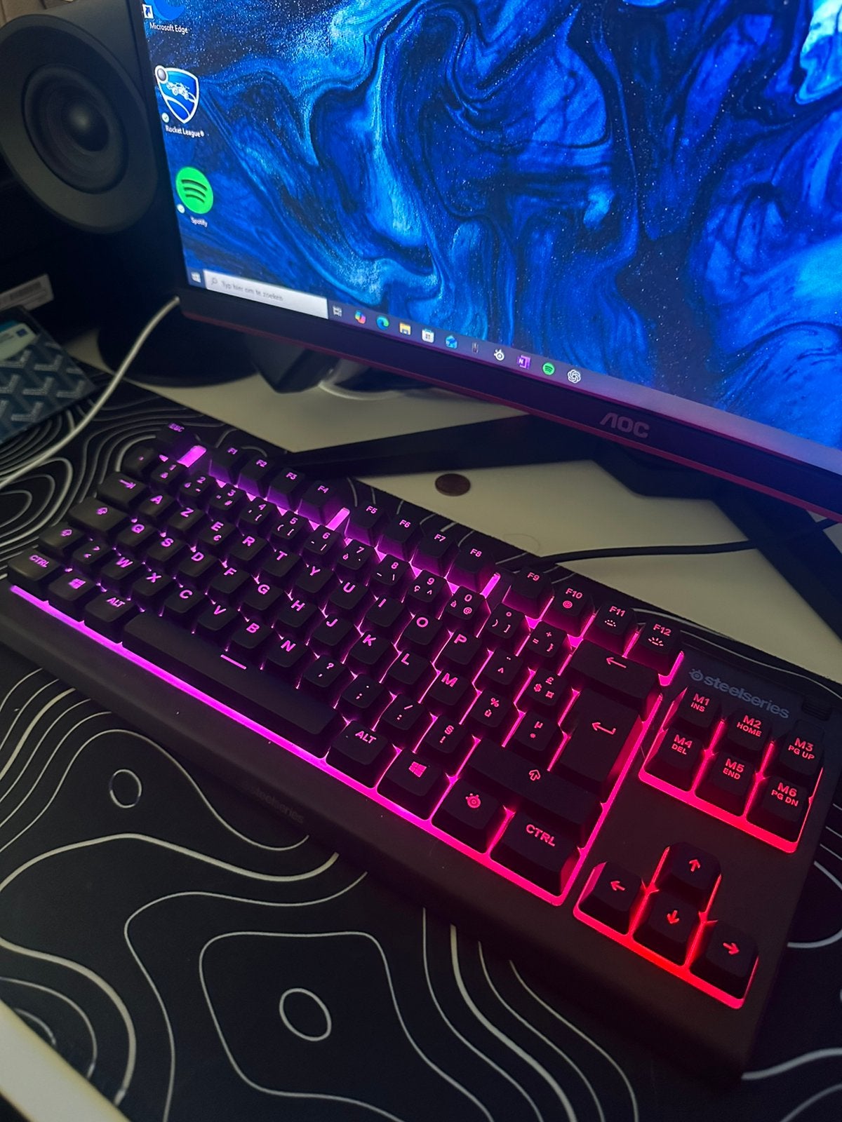 SteelSeries Apex 3 TKL RGB Gaming Toetsenbord, Gaming toetsenbord, Azerty, Ophalen of Verzenden, Zo goed als nieuw