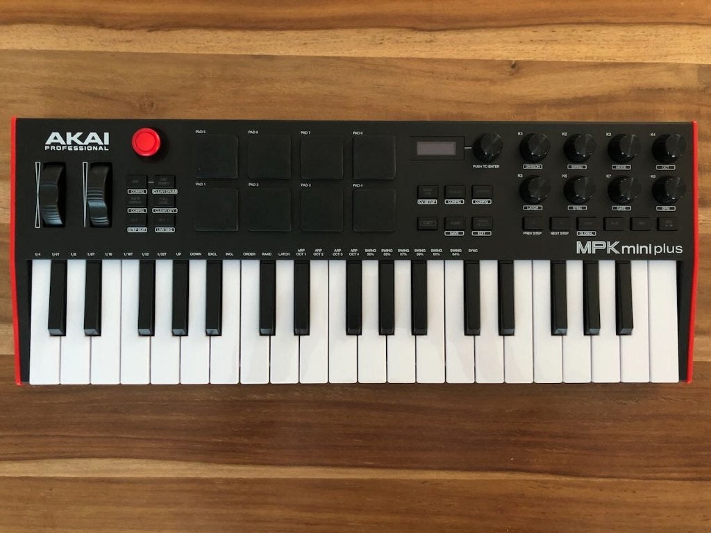 Akai Professional MPK Mini Plus comme neuf, Musique & Instruments, Équipement Midi, Enlèvement ou Envoi, Comme neuf