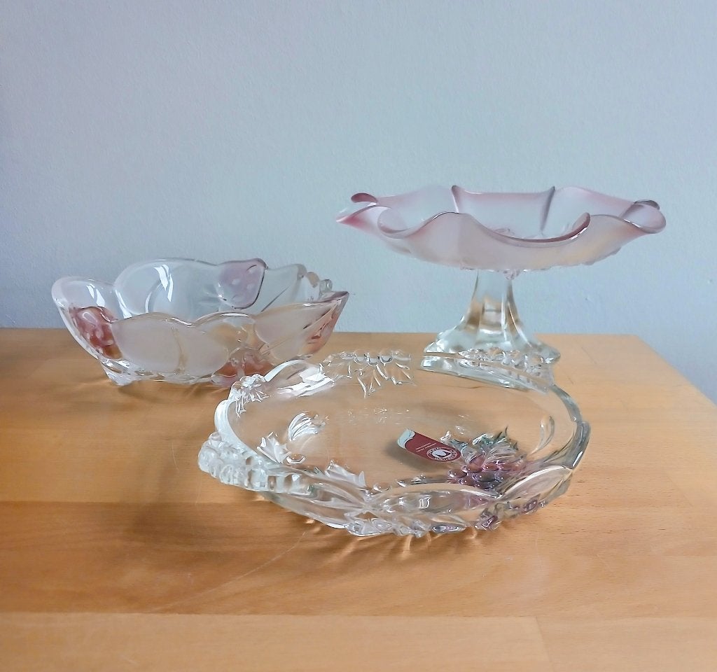 WALTHER GLASS, trio d'objets en verre uniques et décoratifs, Antiquités & Art, Enlèvement ou Envoi