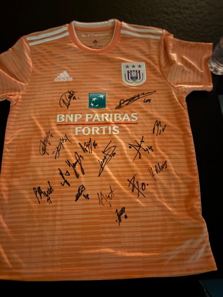 Gesigneerde shirt Anderlecht 2018-2019, Ophalen of Verzenden, Nieuw, Shirt