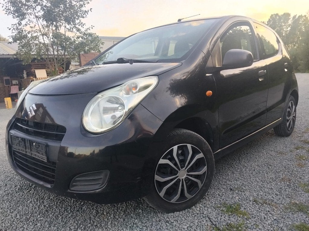 SUZUKI ALTO/1000cc BENZINE/AIRCO/GEKEURD/12 MA GARANTIE, Auto's, Euro 5, Elektronische parkeerrem, Zwart, Bedrijf