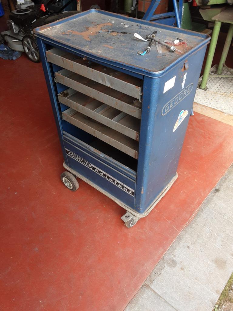 GEDORE gereedschapswagen, Ophalen