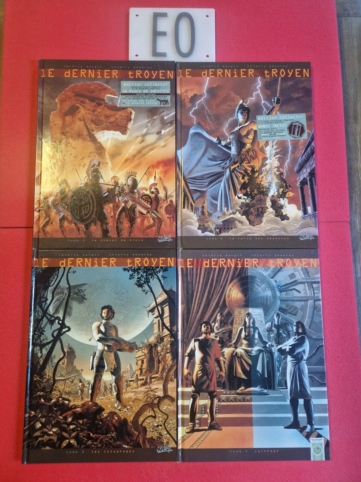 lot de 4 bd le dernier troyen 1 à 4,EO, Livres, Enlèvement ou Envoi