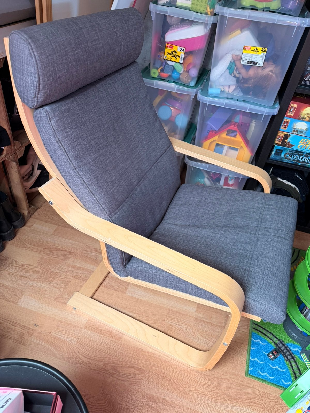 Fauteuil grijs/geen, Huis en Inrichting, Ophalen, Gebruikt
