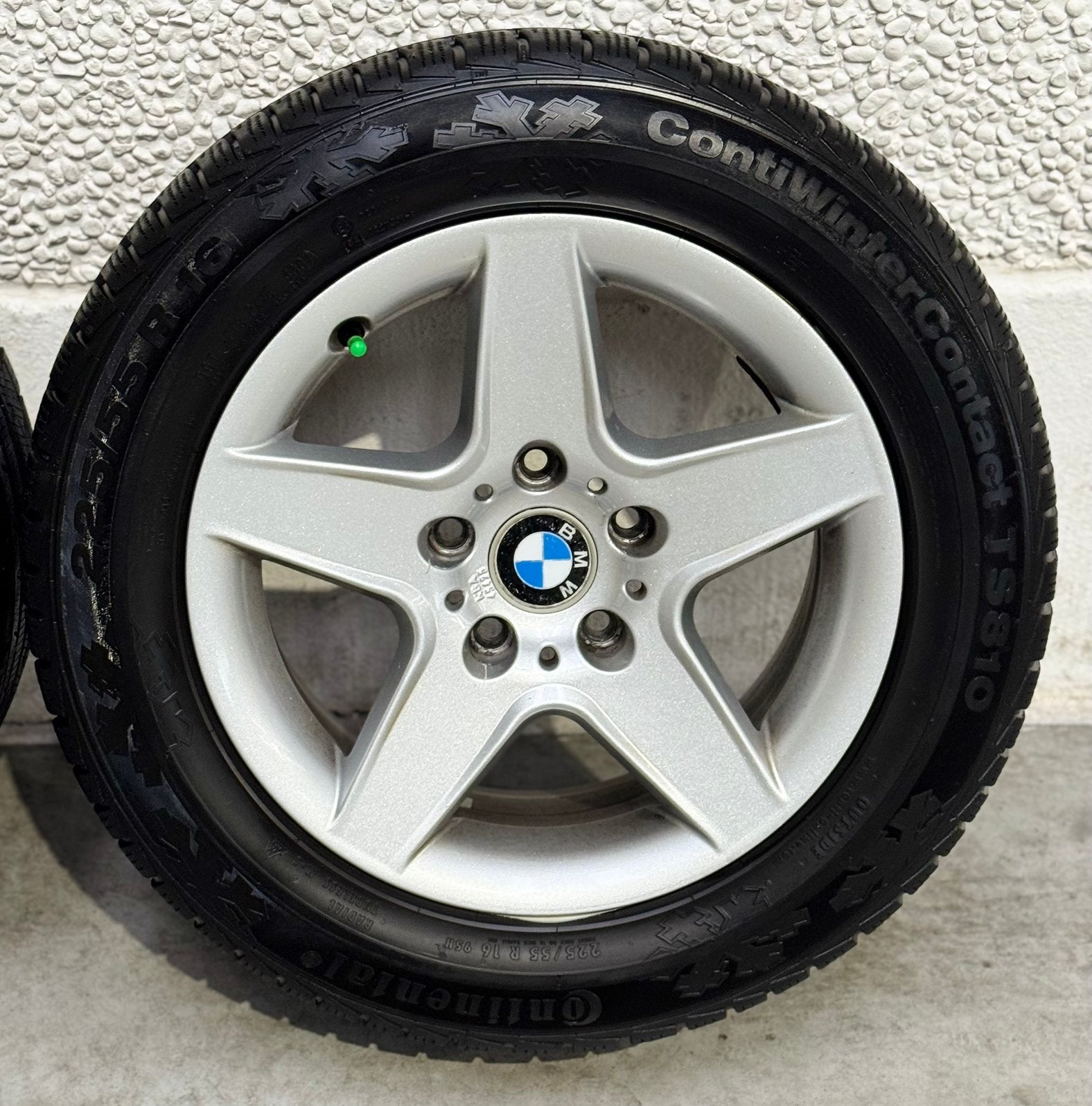 BMW Set alu velgen met banden, Autos : Pièces & Accessoires, Pneus & Jantes, 4 Saisons, 16 pouces, Véhicule de tourisme, Continental