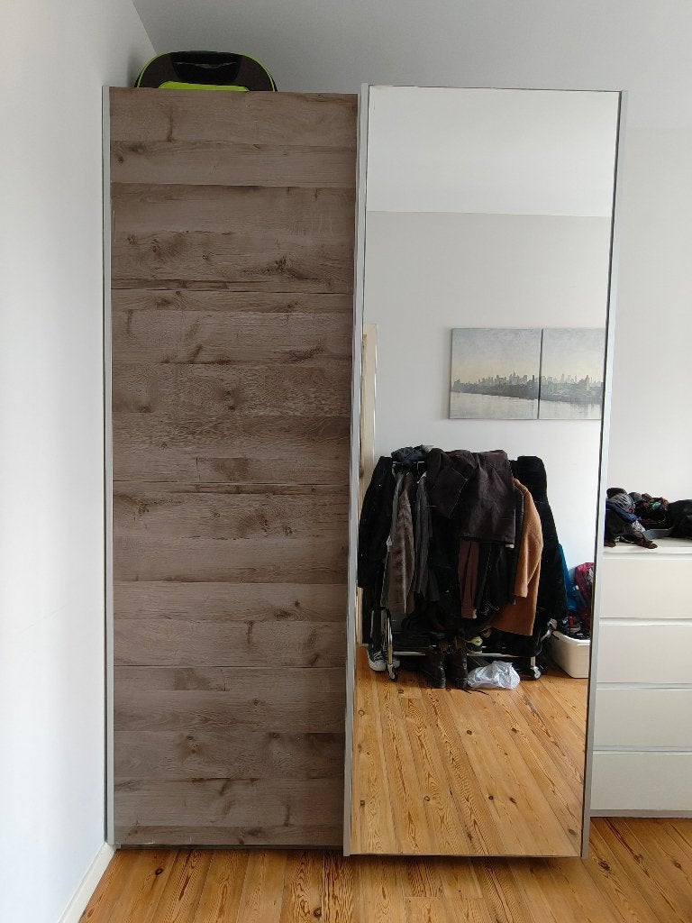 Armoire porte coulissante, 100 à 150 cm, Enlèvement, 200 cm ou plus, Autres matériaux