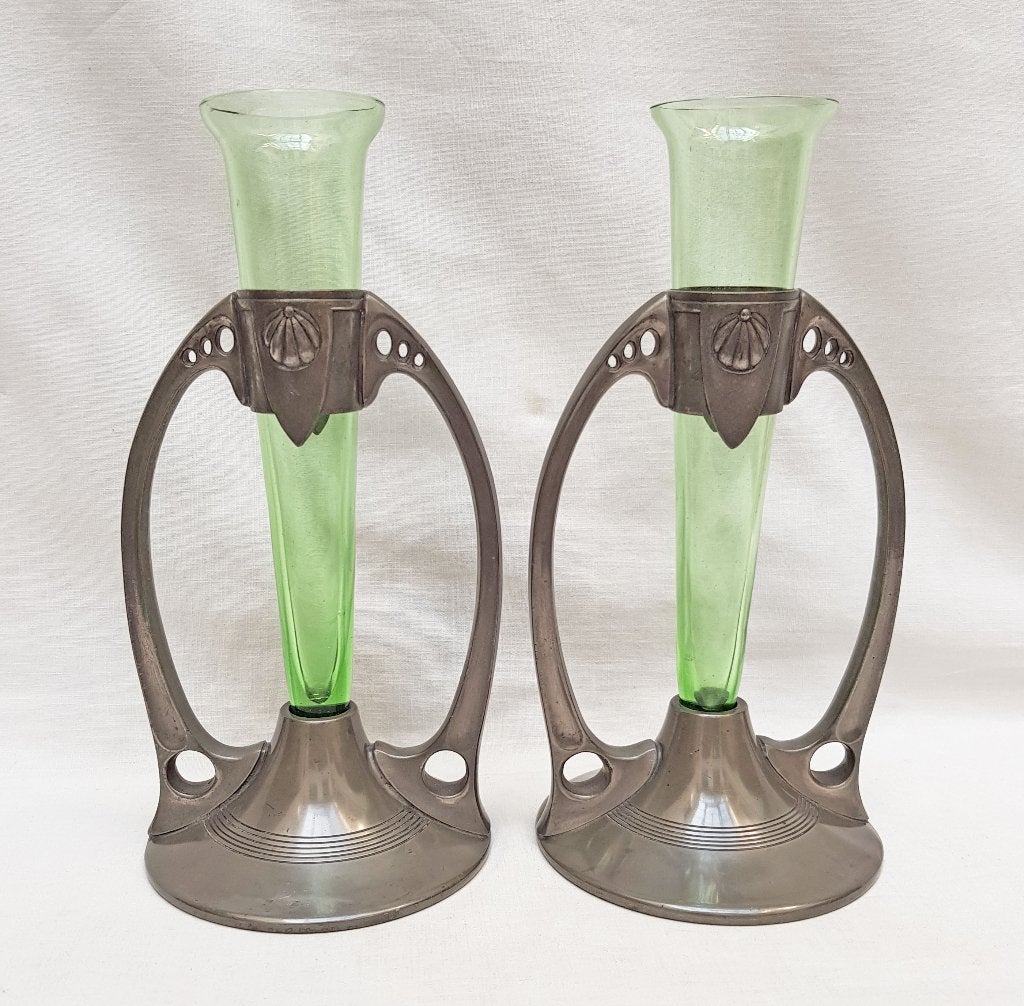 Ensemble de 2 vases Art Nouveau, Enlèvement ou Envoi