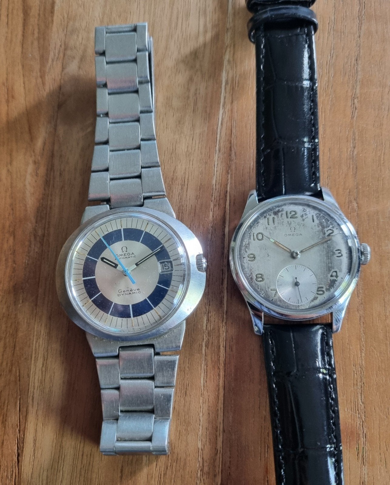 2 Omega, Montre-bracelet, Enlèvement ou Envoi, Acier, Utilisé