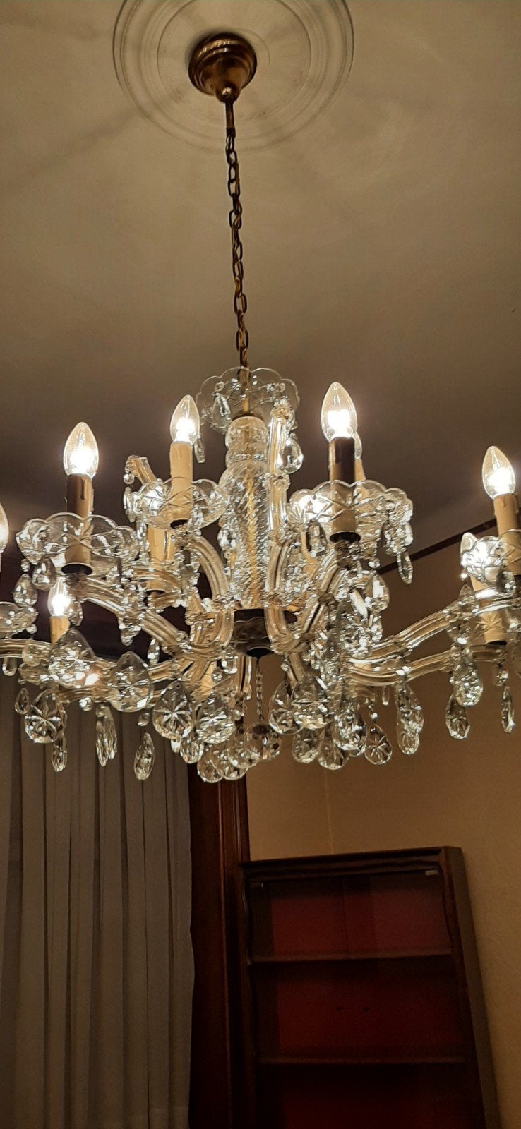 Lustre.  8 branches extérieures et 4 branches intérieures., Maison & Meubles, Enlèvement