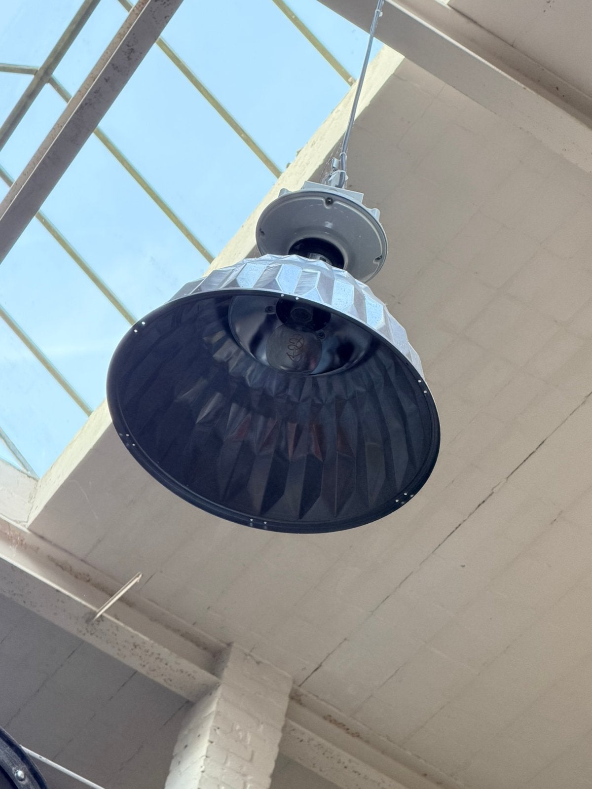 Industriële hanglamp / Fabriekslamp / Vintage, Huis en Inrichting, Lampen | Plafondlampen, Ophalen, Hanglamp, Design, Zo goed als nieuw