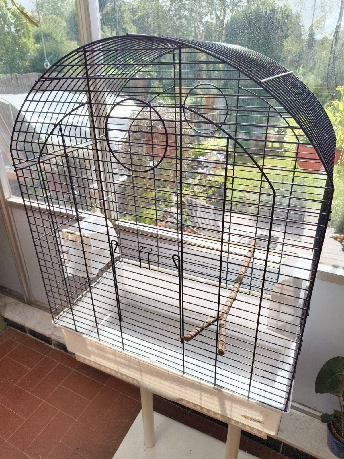 Grande cage à oiseaux, Enlèvement, Comme neuf, Métal, Cage à oiseaux