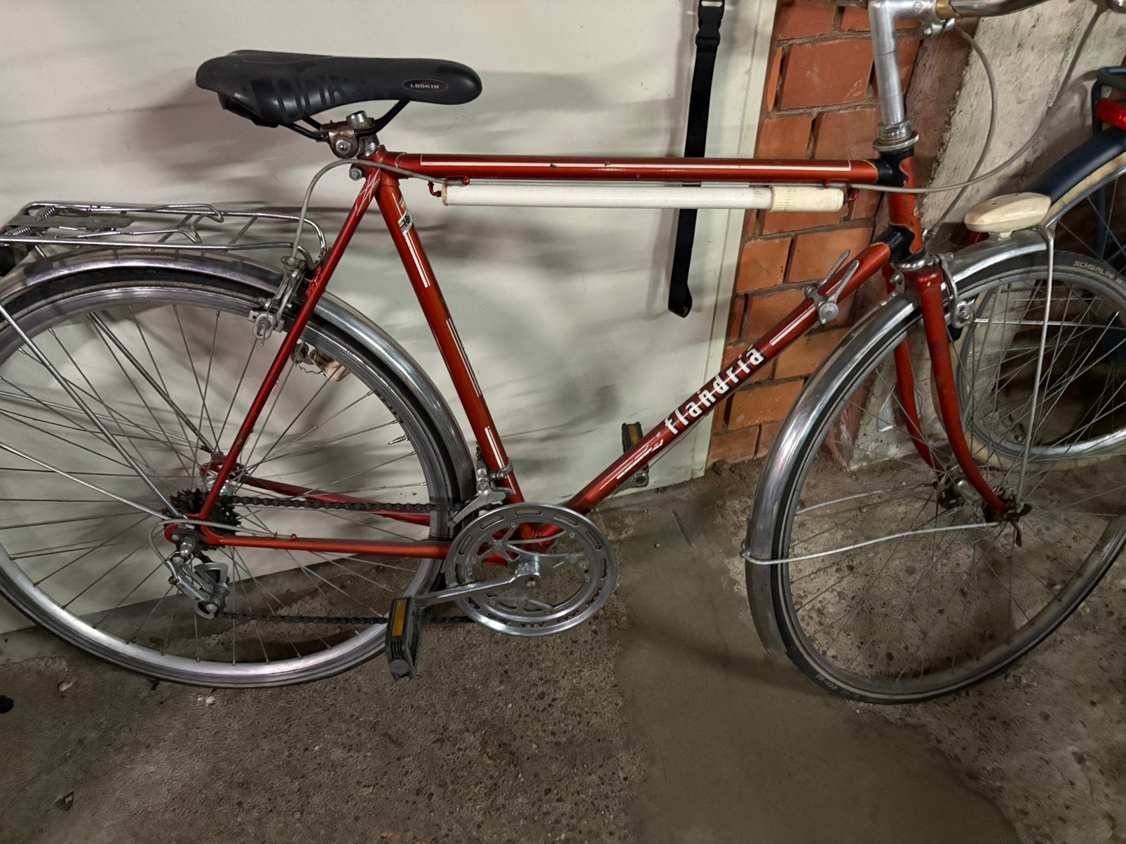 Oude flandria tour fiets campagnolo, 51 tot 55 cm, Ophalen, Velgrem, Jaren '60 of nieuwer